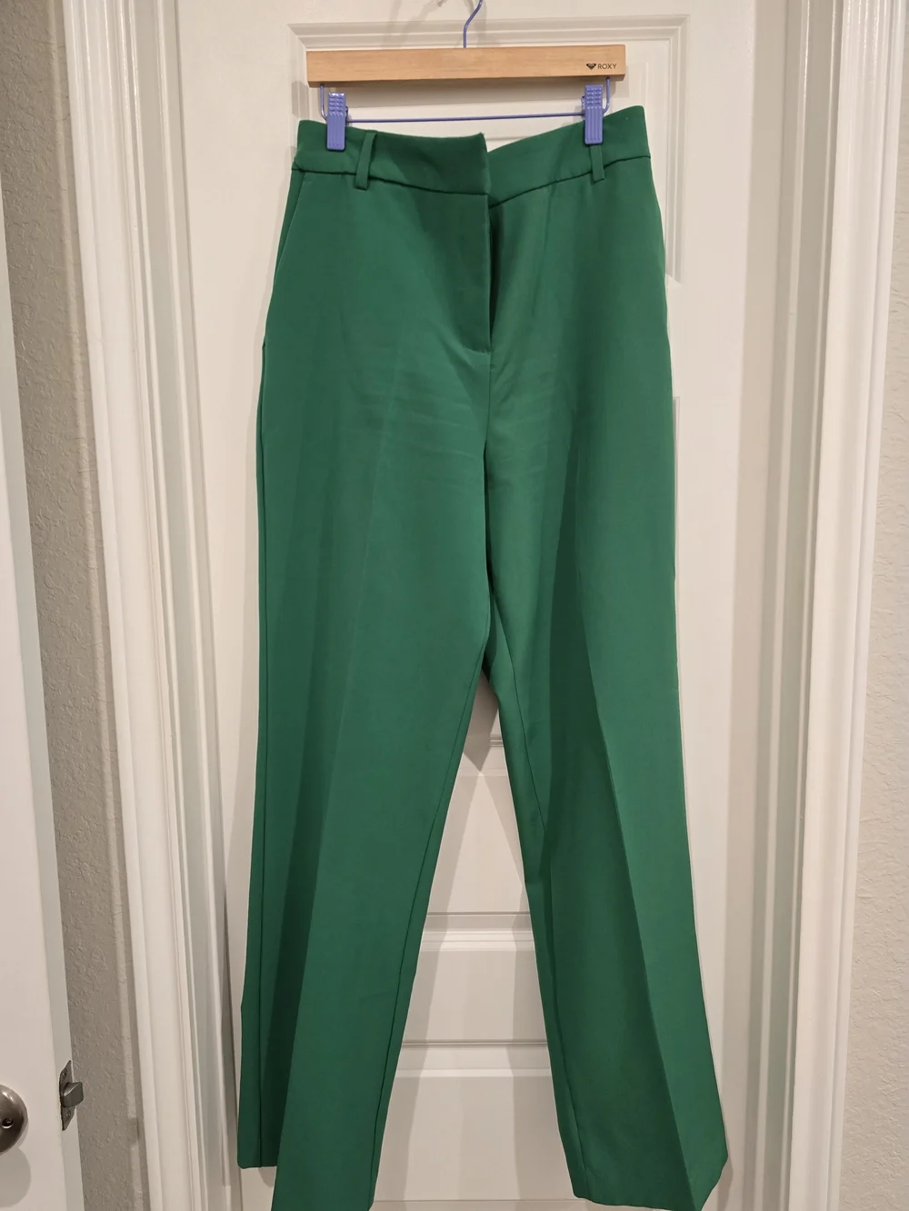 Rachel Zoe Emerald Green Straight-Leg Trousers - Picture 1 of 3